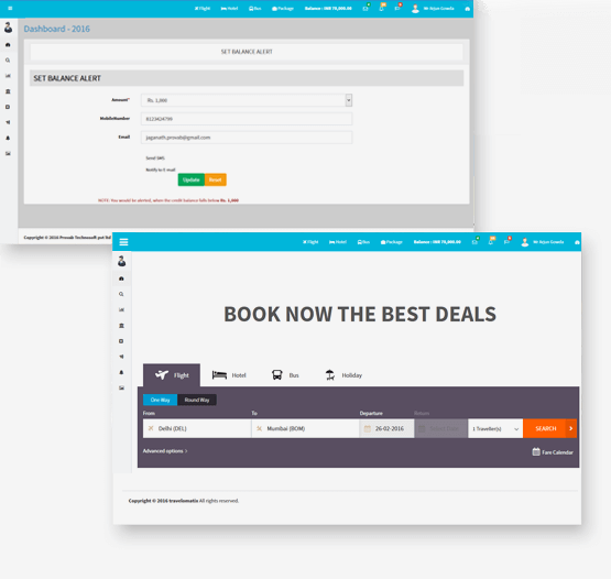 b2c travel software