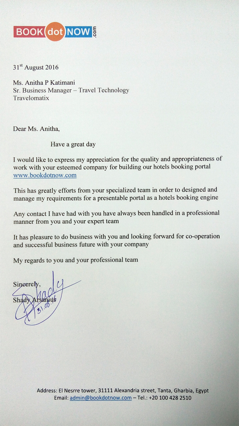 Travelomatix testimonials